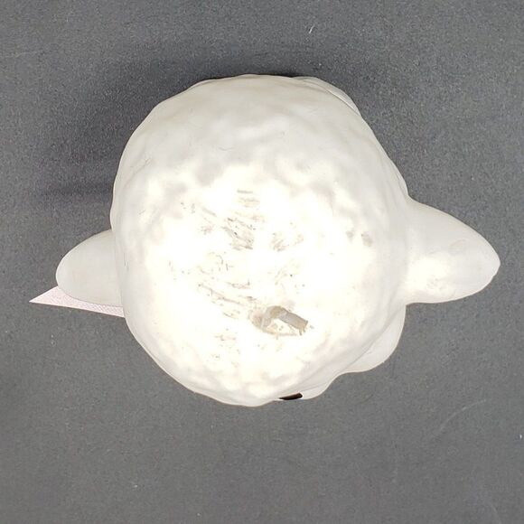 White Pink Black Vintage Baby Lamb or Sheep Shaped Unscented Waxed Candle - Picture 2 of 12